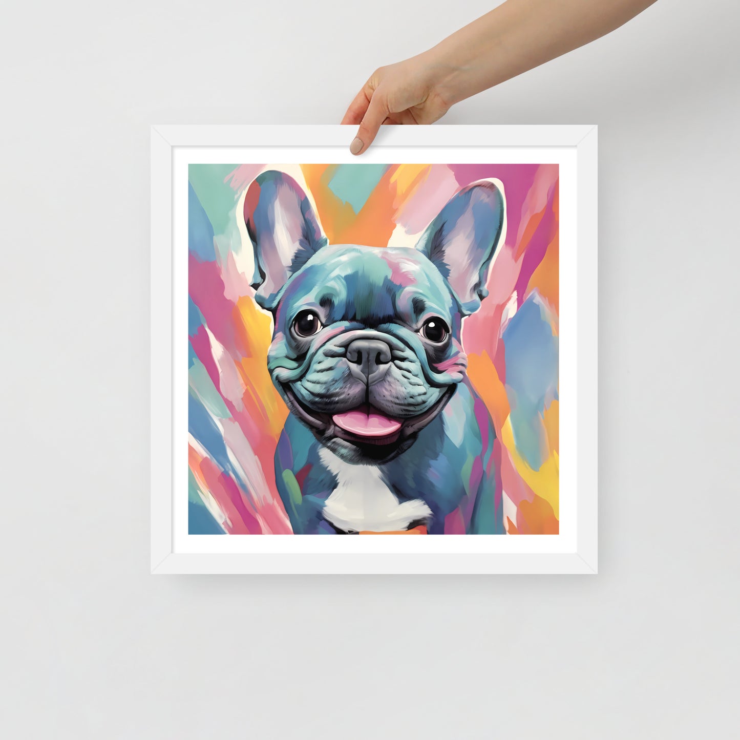 Pastel Pooch Panache Framed Poster