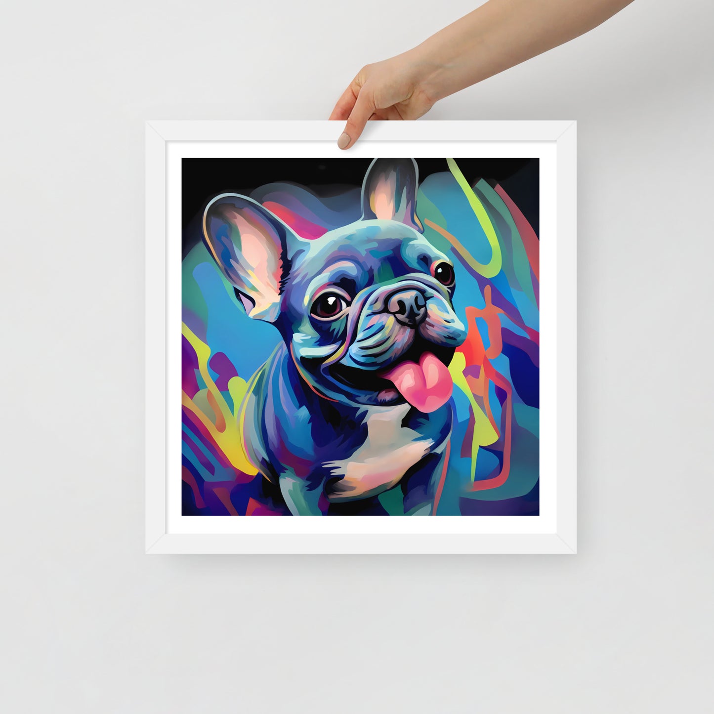 Urban Frenchie Flair Framed Poster