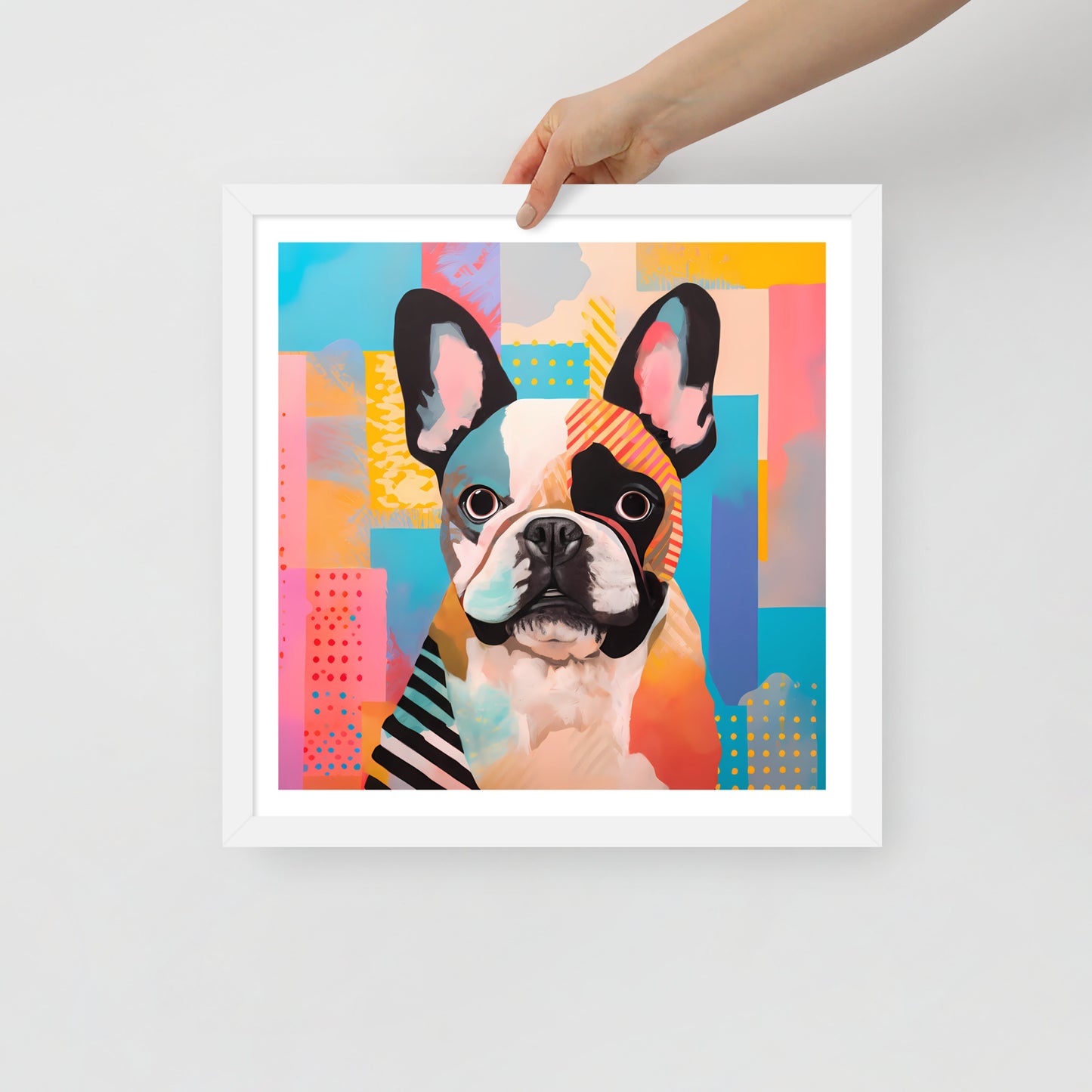 Patchy Pooch Framed Poster