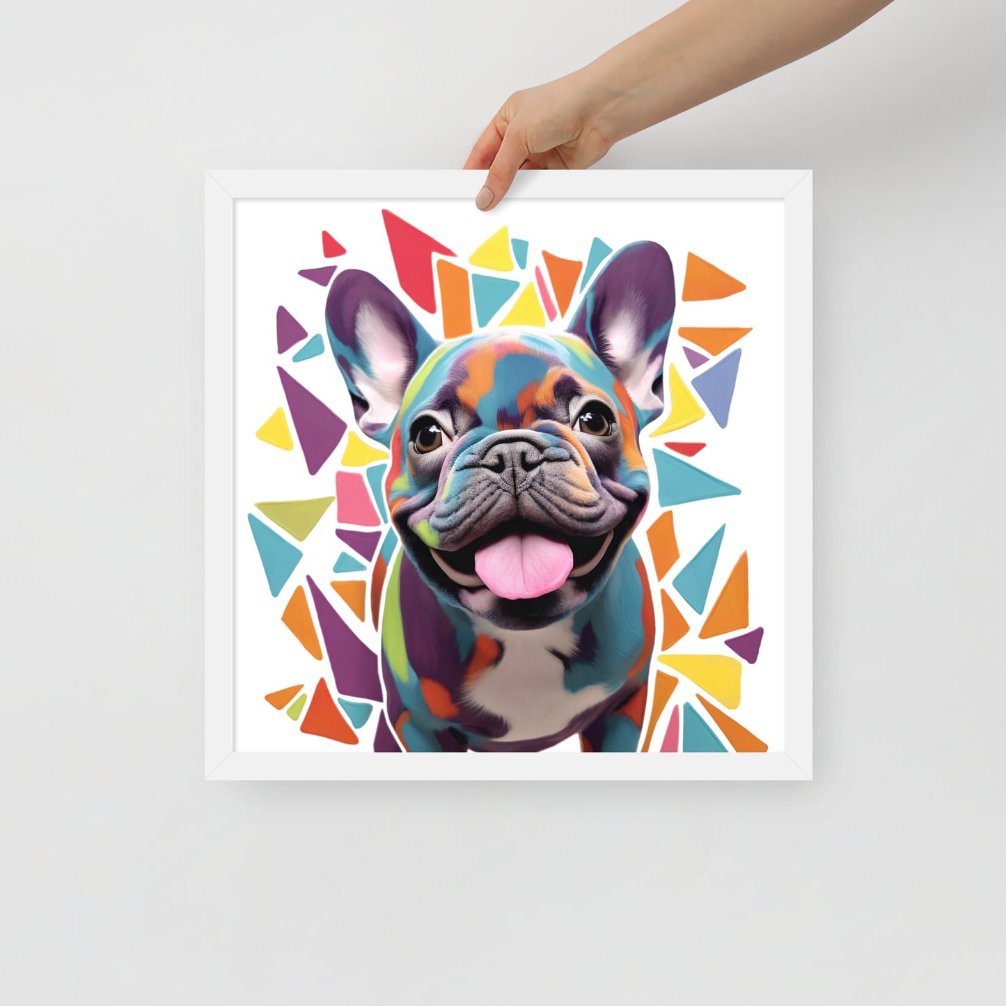 Prismatic Pup Framed Poster