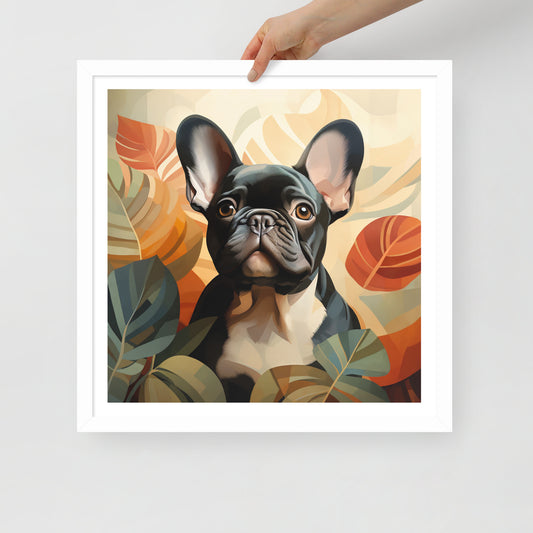 Boho Brindle Framed Poster
