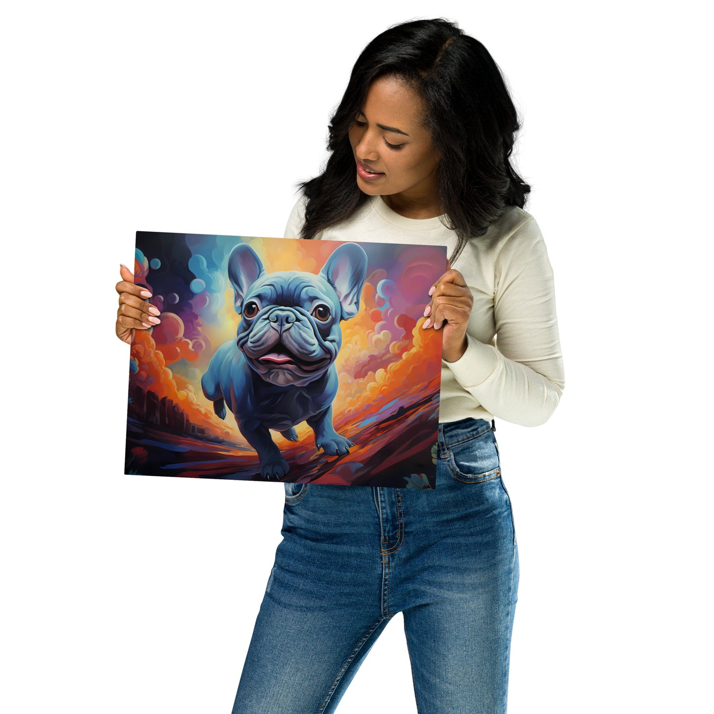 Running of the Bulldog - Metal Print