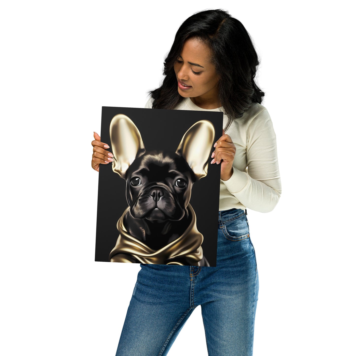 Golden Frenchie - Metal Print