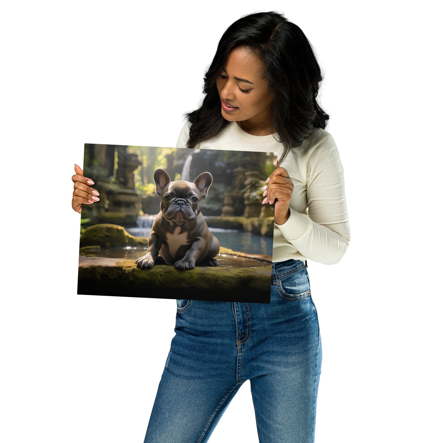 Brindle in Bali - Metal Print