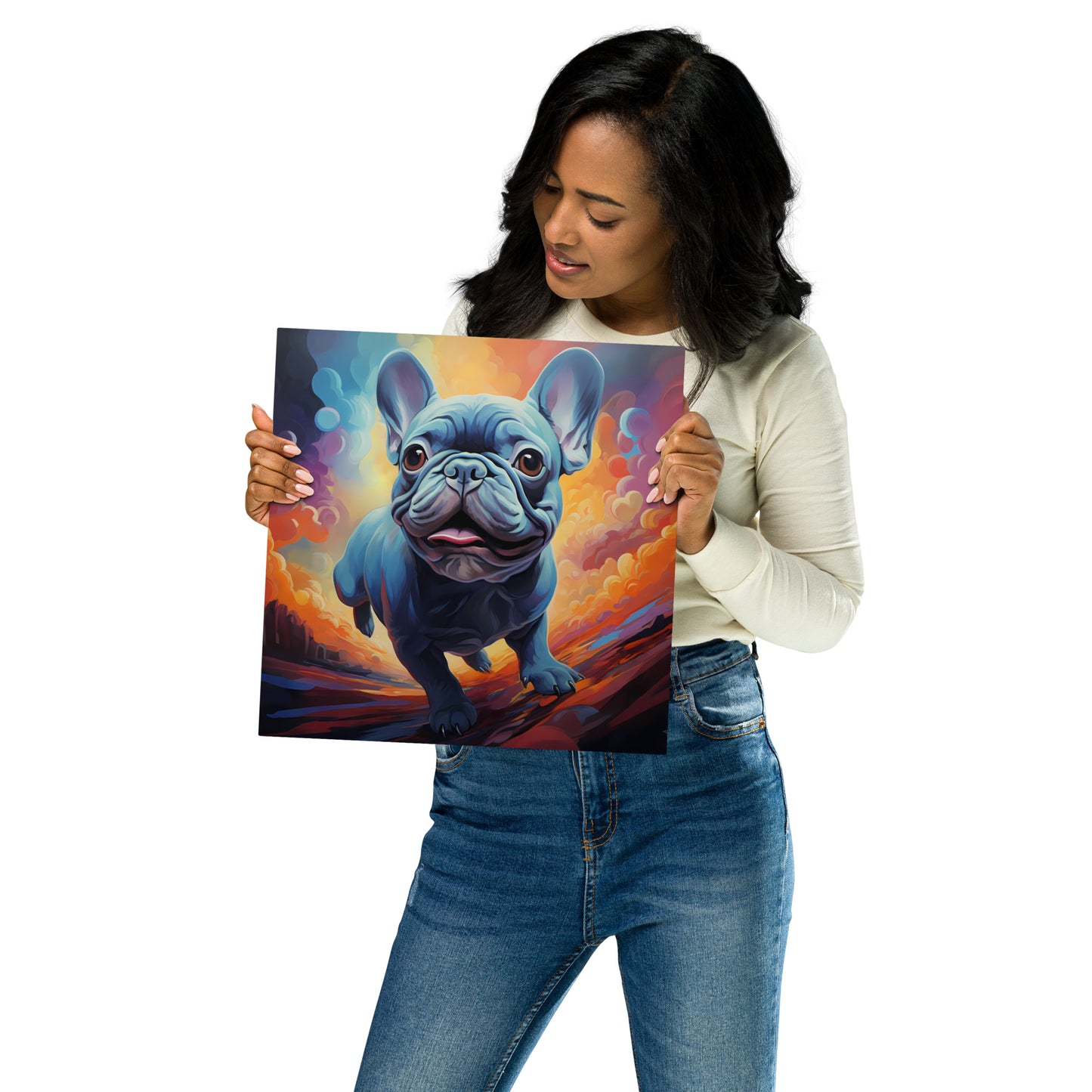 Running of the Bulldog - Metal Print