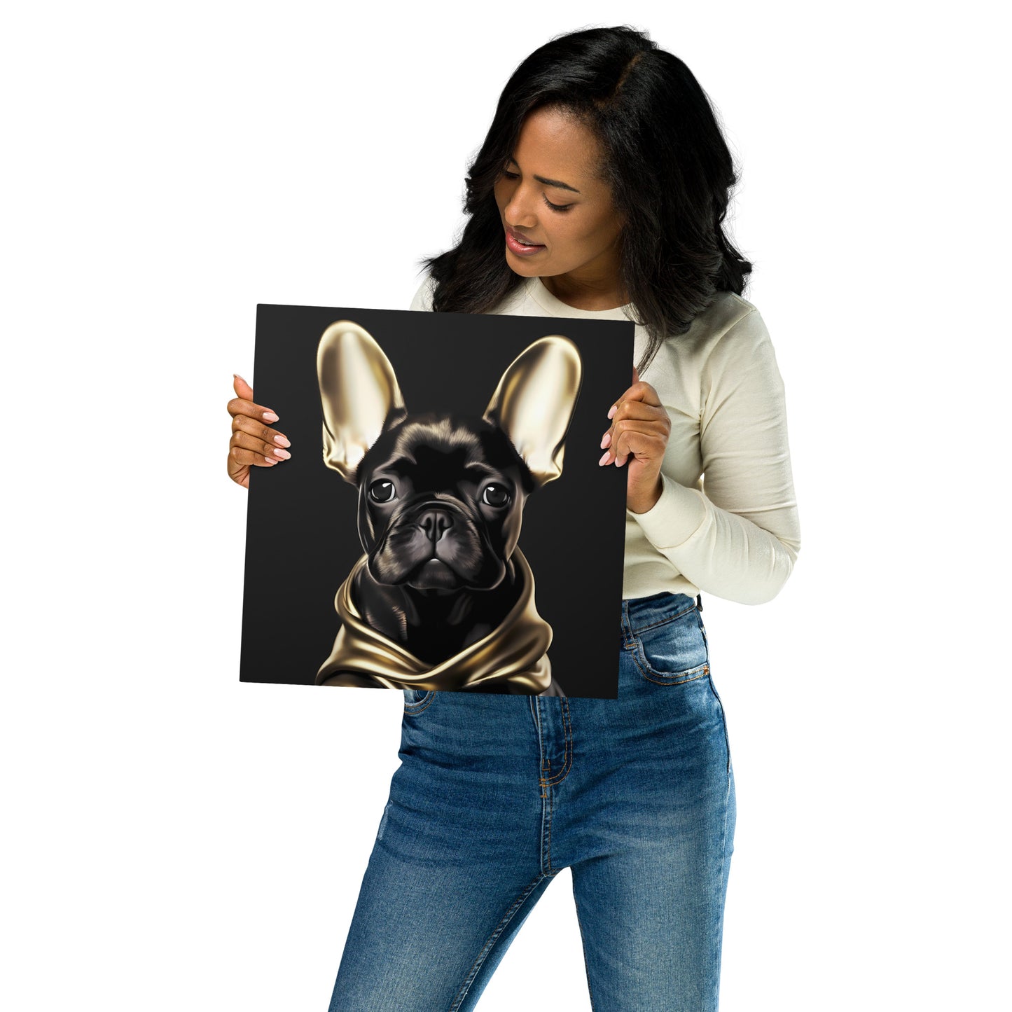 Golden Frenchie - Metal Print