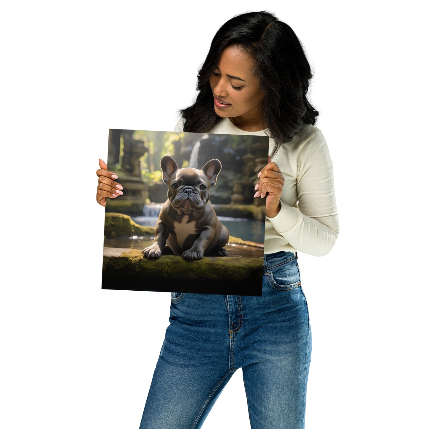 Brindle in Bali - Metal Print