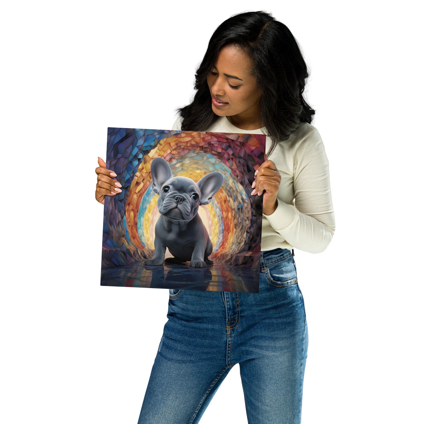 Color Spiral Metal Print