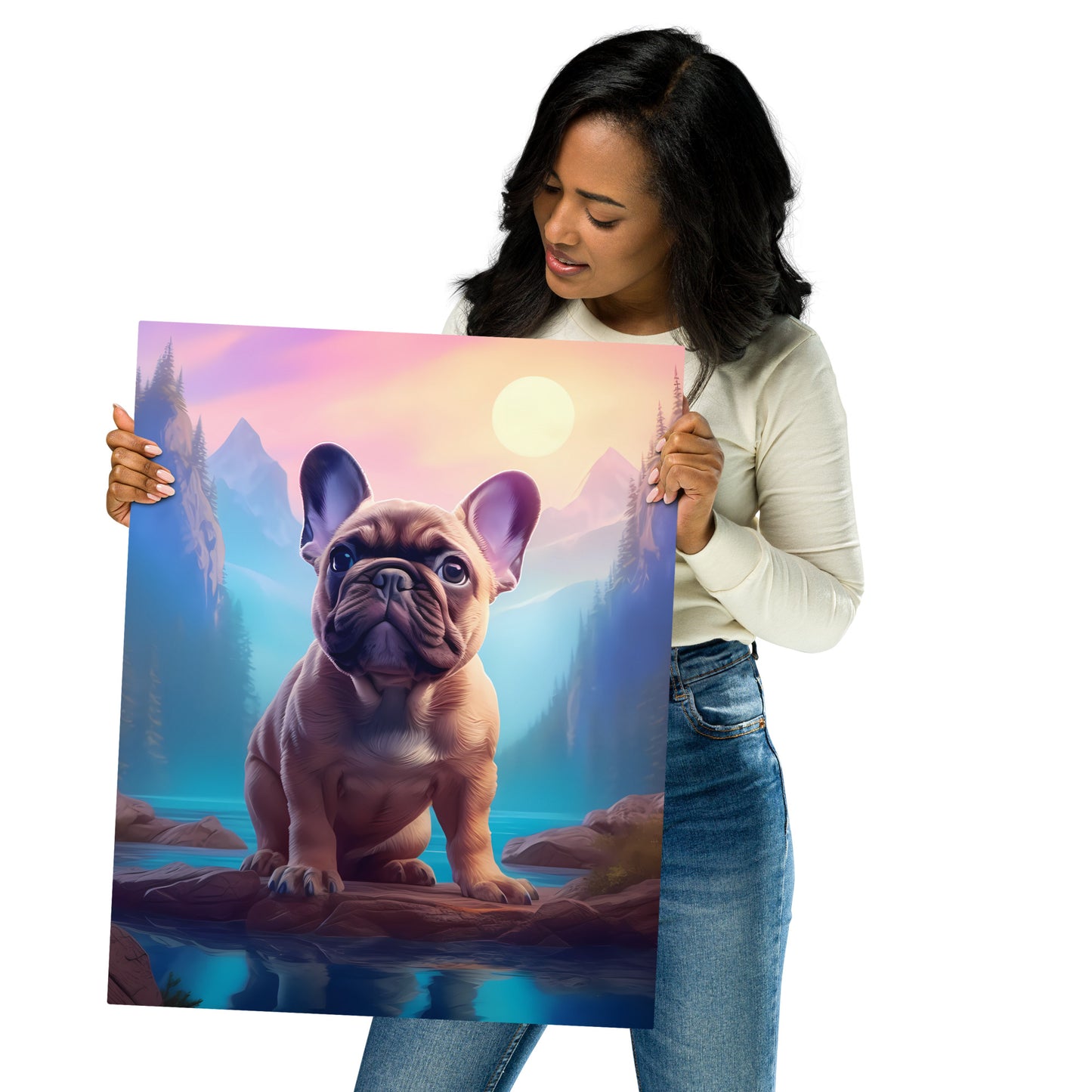Frenchie Wanderlust - Metal Print