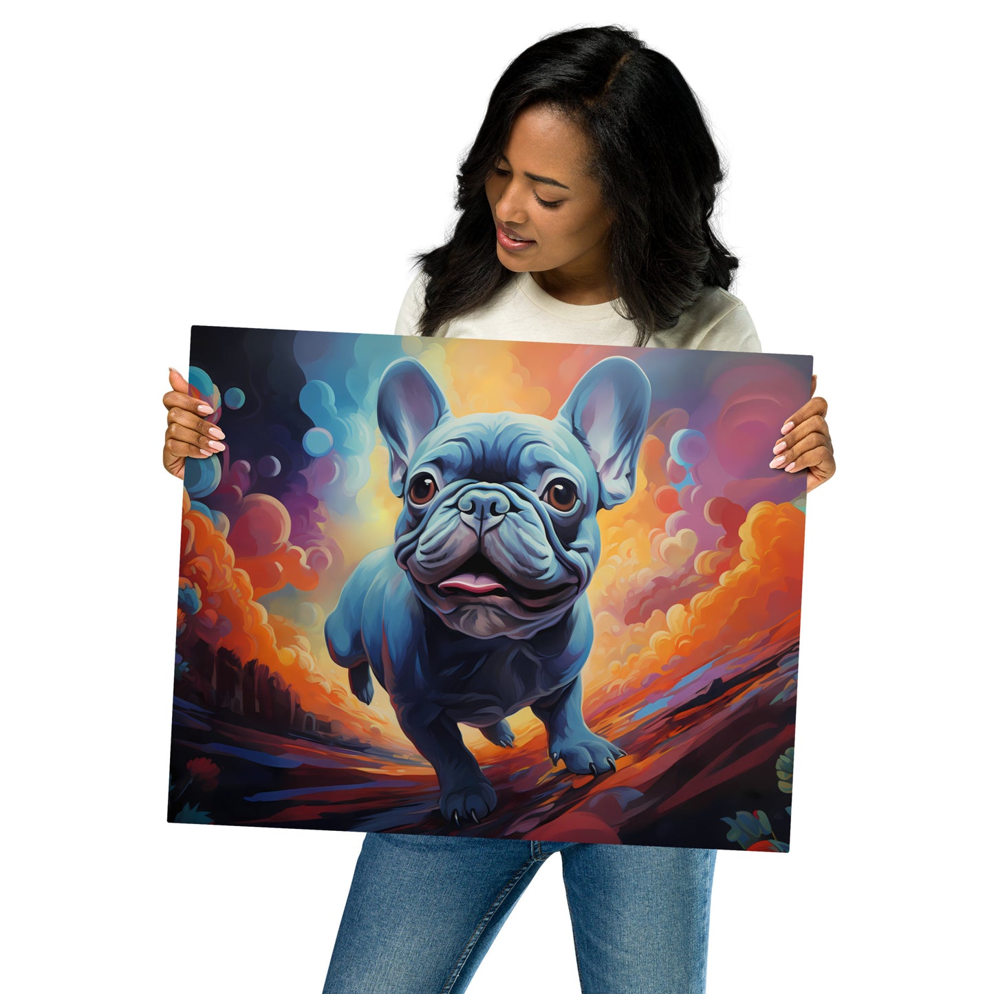 Running of the Bulldog - Metal Print