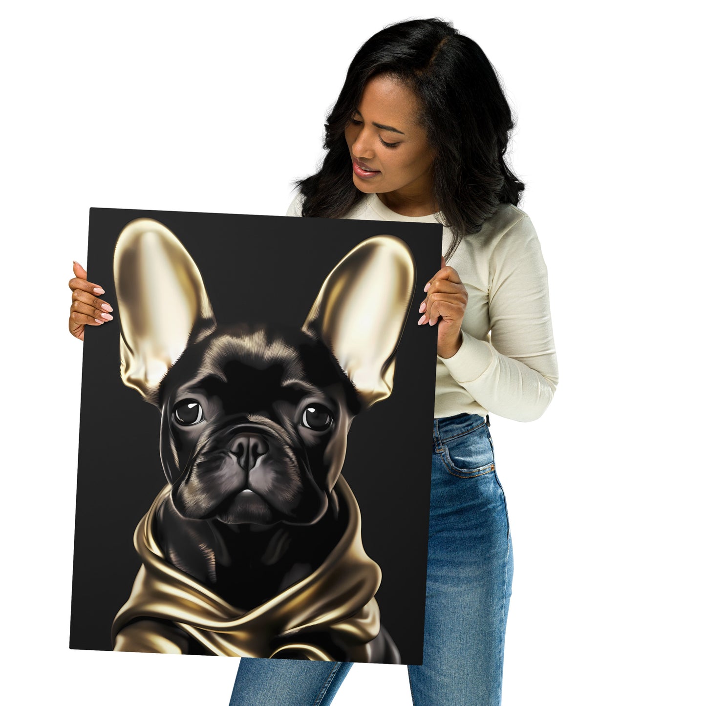 Golden Frenchie - Metal Print