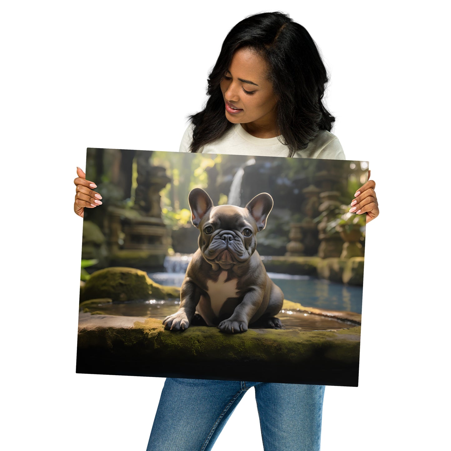 Brindle in Bali - Metal Print