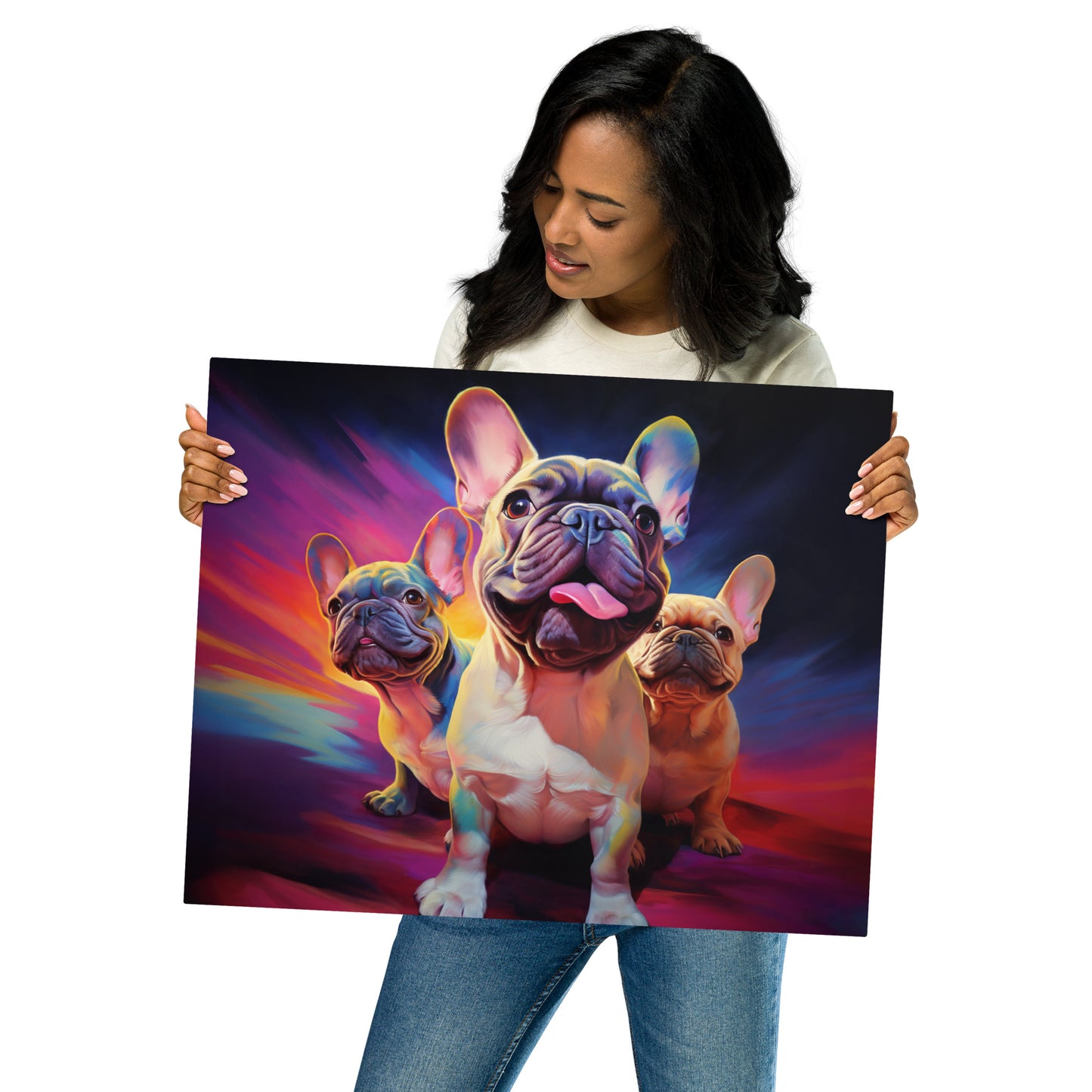 The Love-A-Bull Trio Metal Print