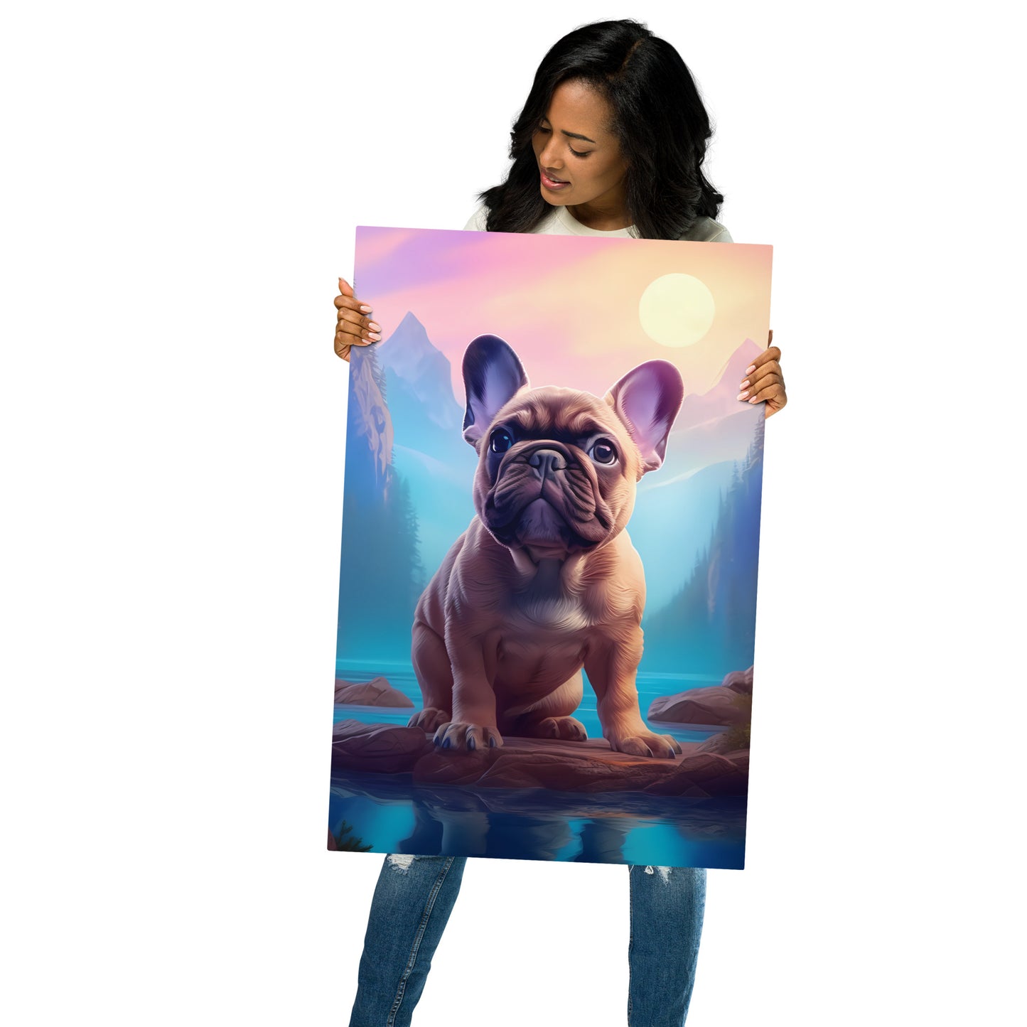 Frenchie Wanderlust - Metal Print
