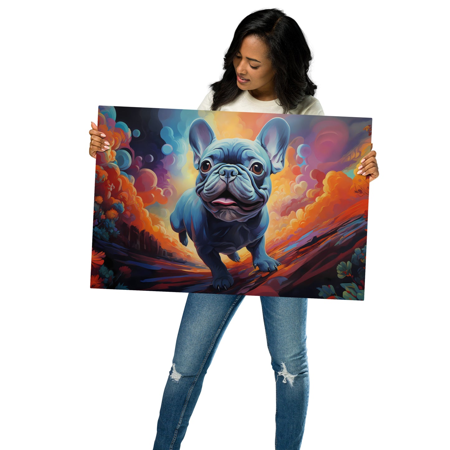Running of the Bulldog - Metal Print