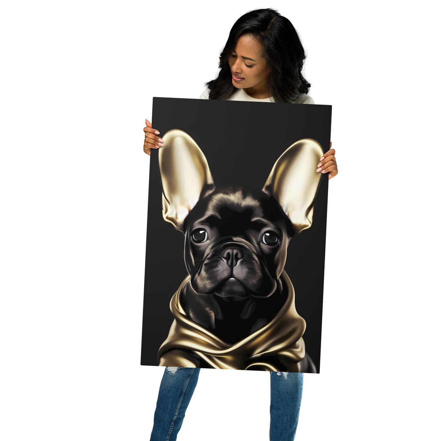 Golden Frenchie - Metal Print