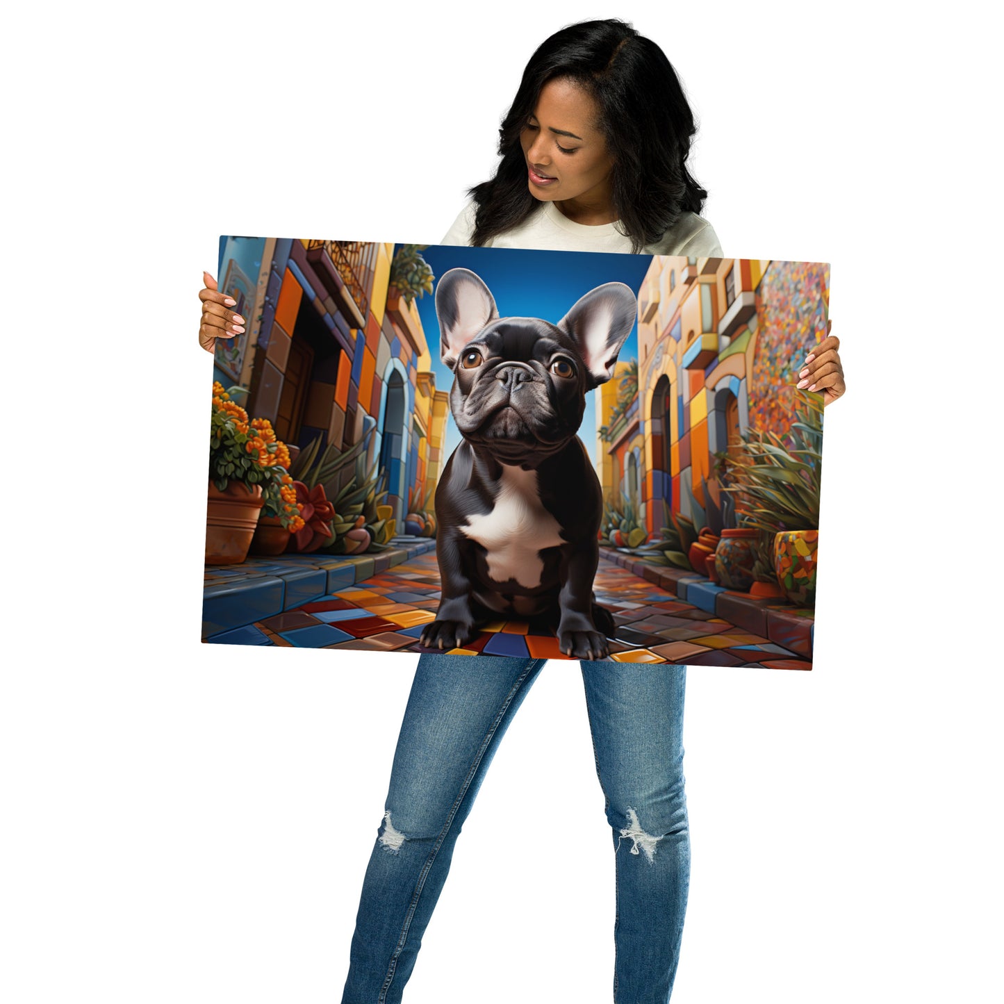 Mosaic Street - Metal Print