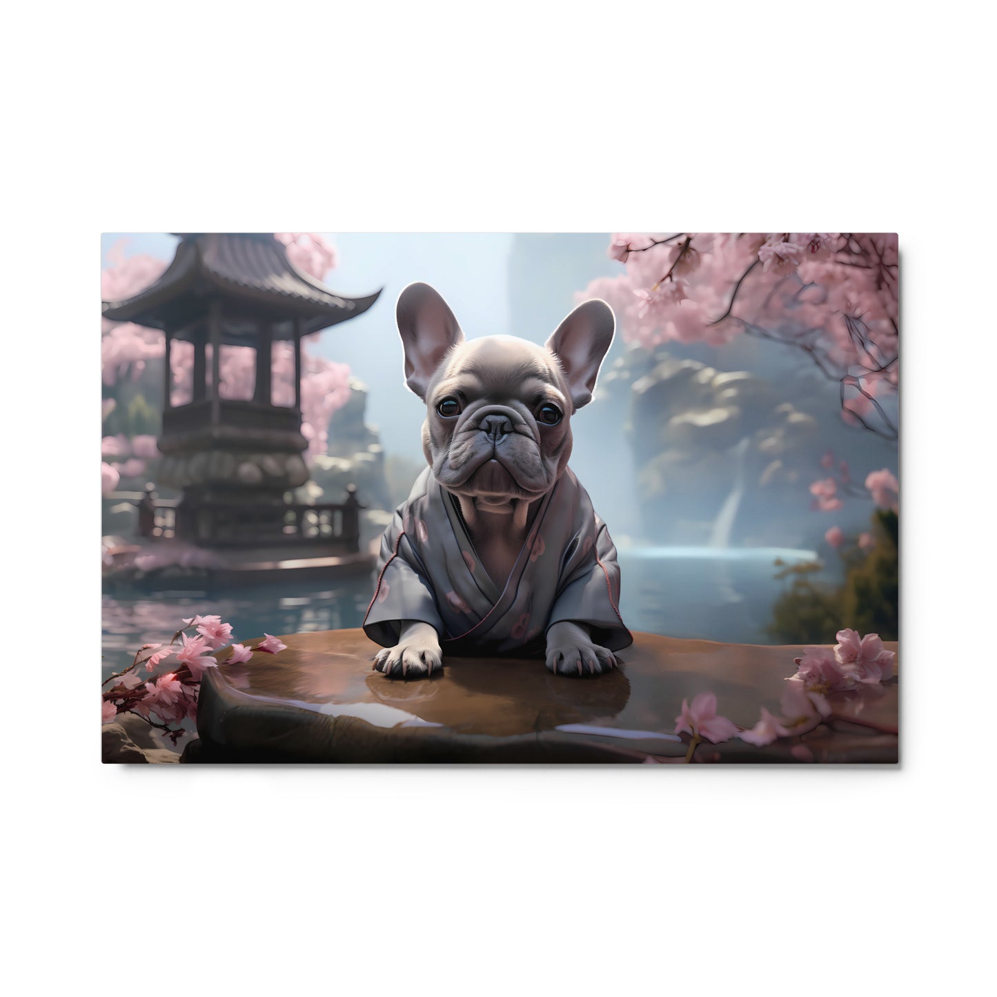 Zen Frenchie - Metal Print