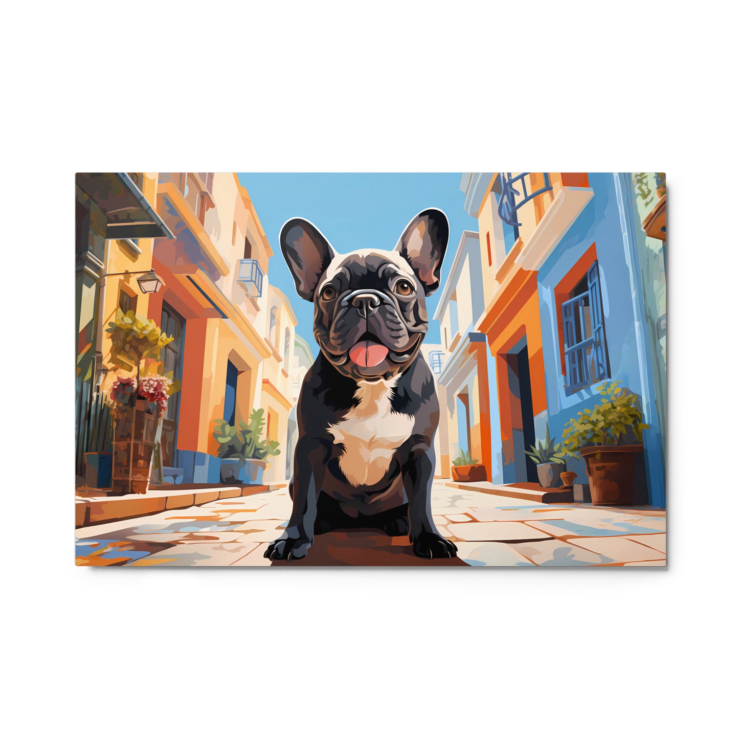 Brindle in the Streets - Metal Print