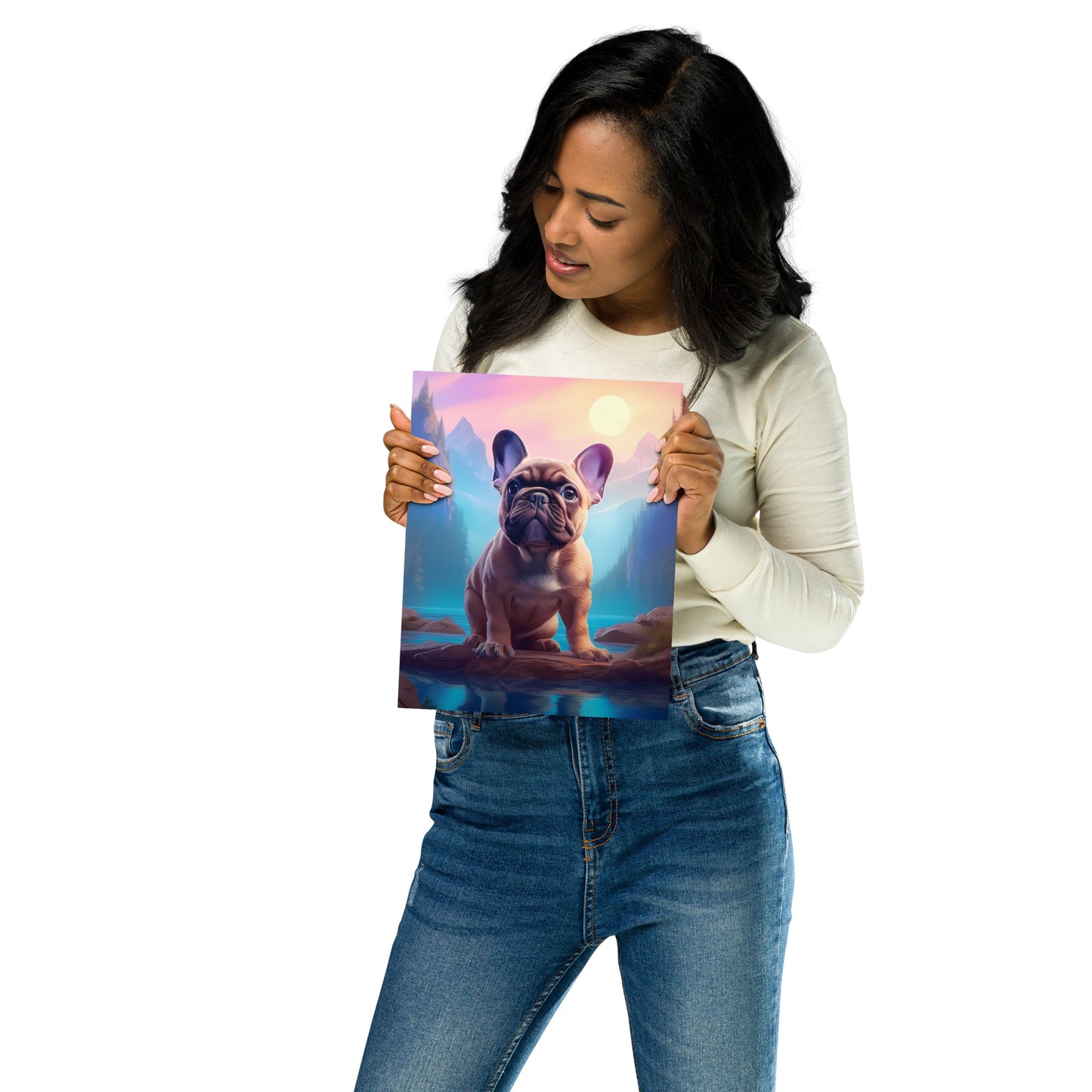 Frenchie Wanderlust - Metal Print