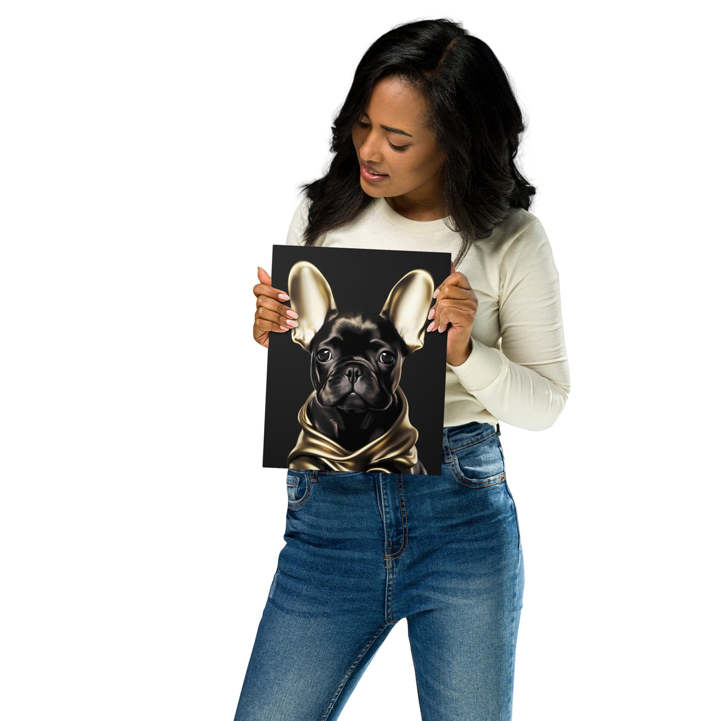 Golden Frenchie - Metal Print