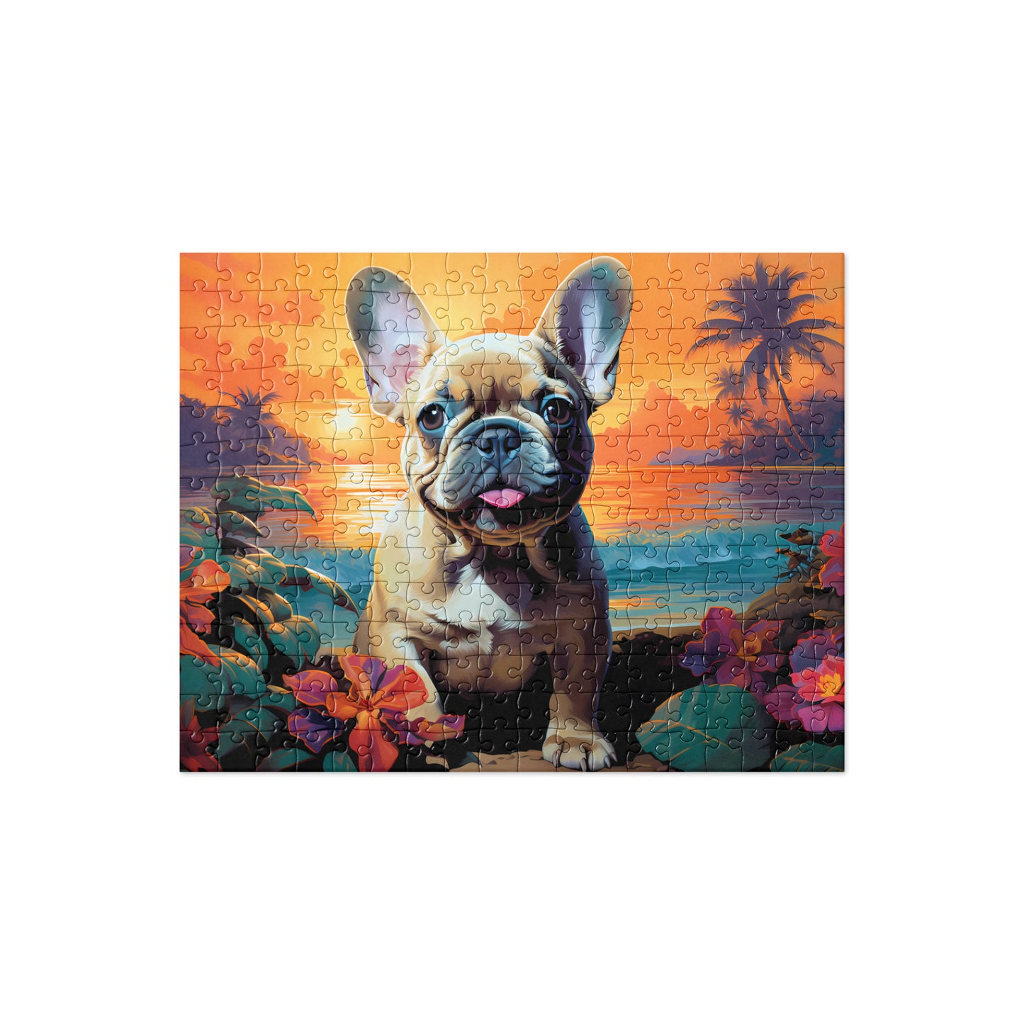 Hawaiian Fawn Frenchie - Jigsaw Puzzle