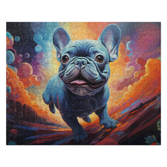 Running of the Bulldog Jigsaw Puzzle
