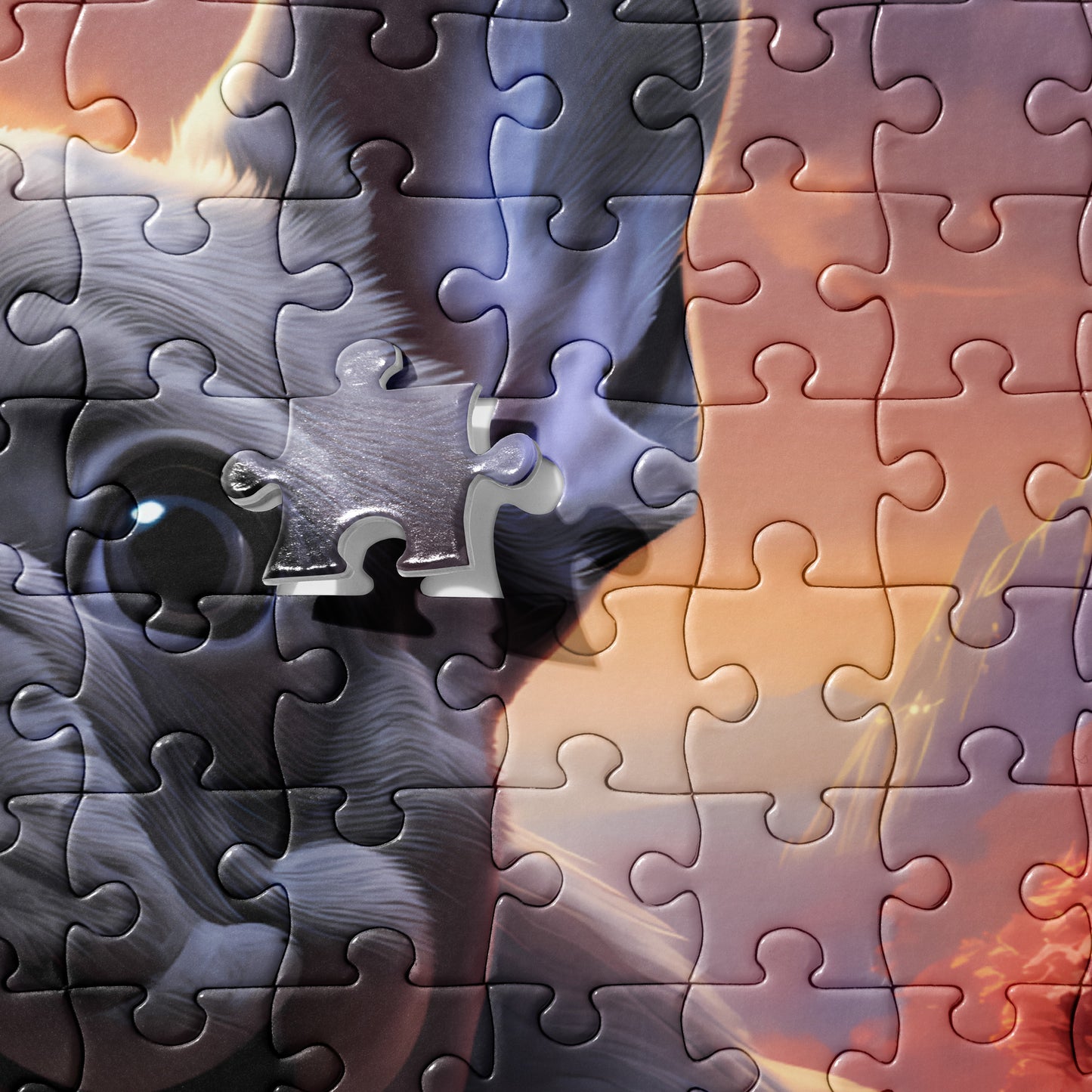 Romantic Frenchie Jigsaw Puzzle