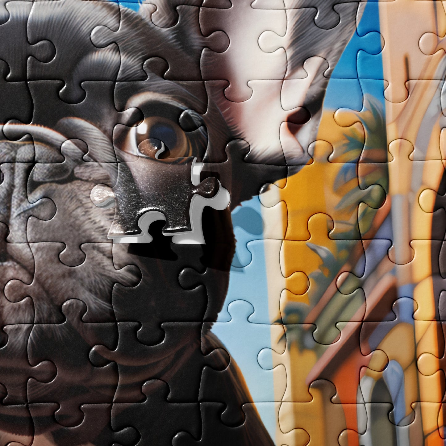 Mosaic Street Jigsaw Puzzle