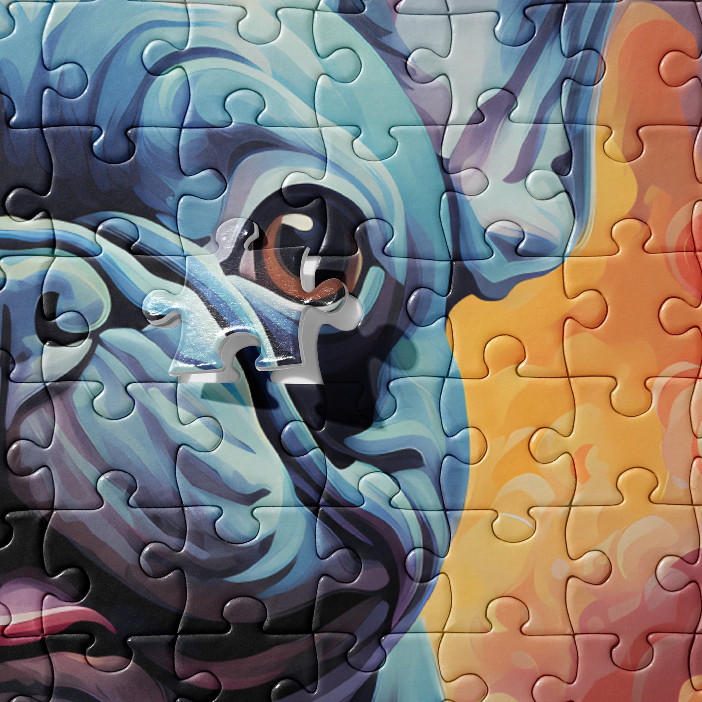 Running of the Bulldog Jigsaw Puzzle