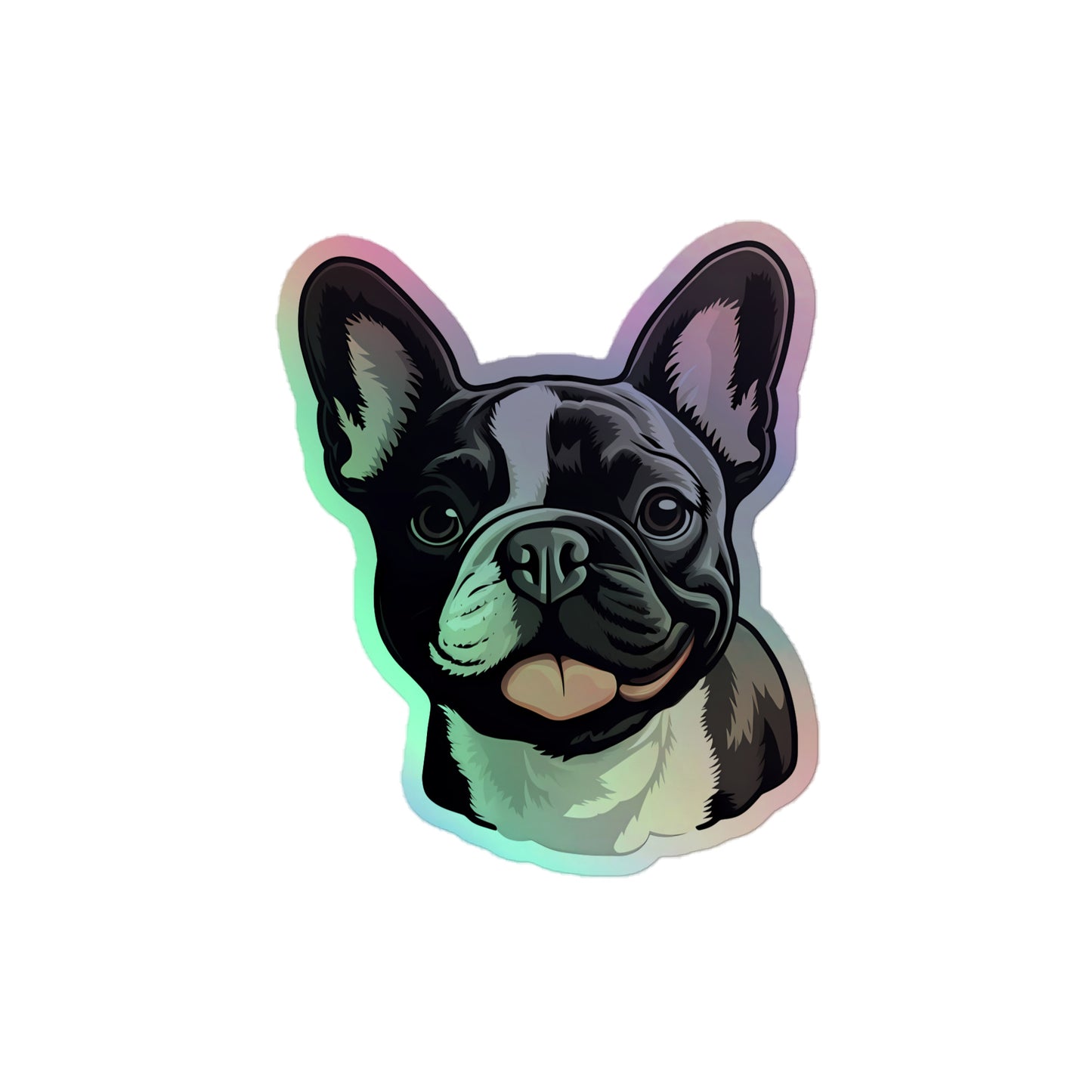 Happy Pied Holographic Sticker