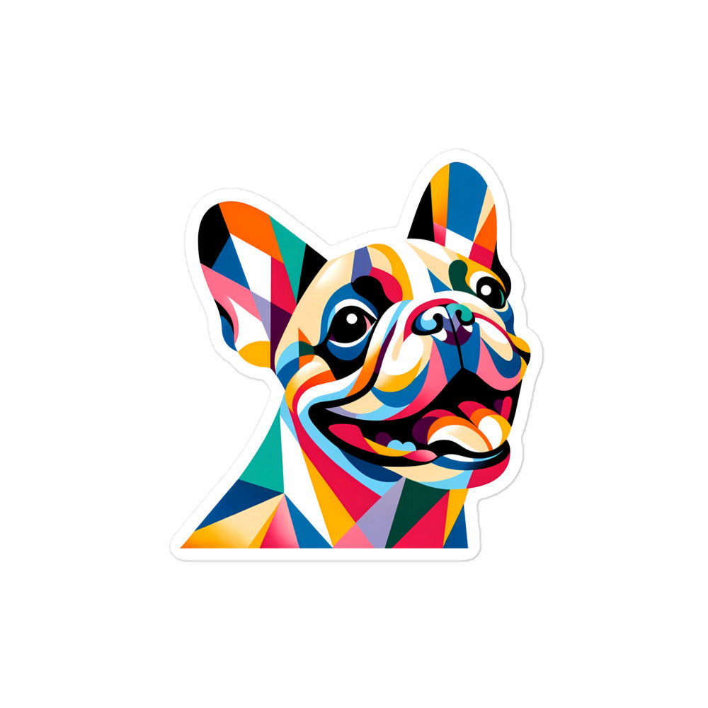 Geometric Frenchie Sticker