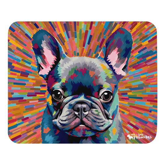 Blue Starburst Mouse Pad