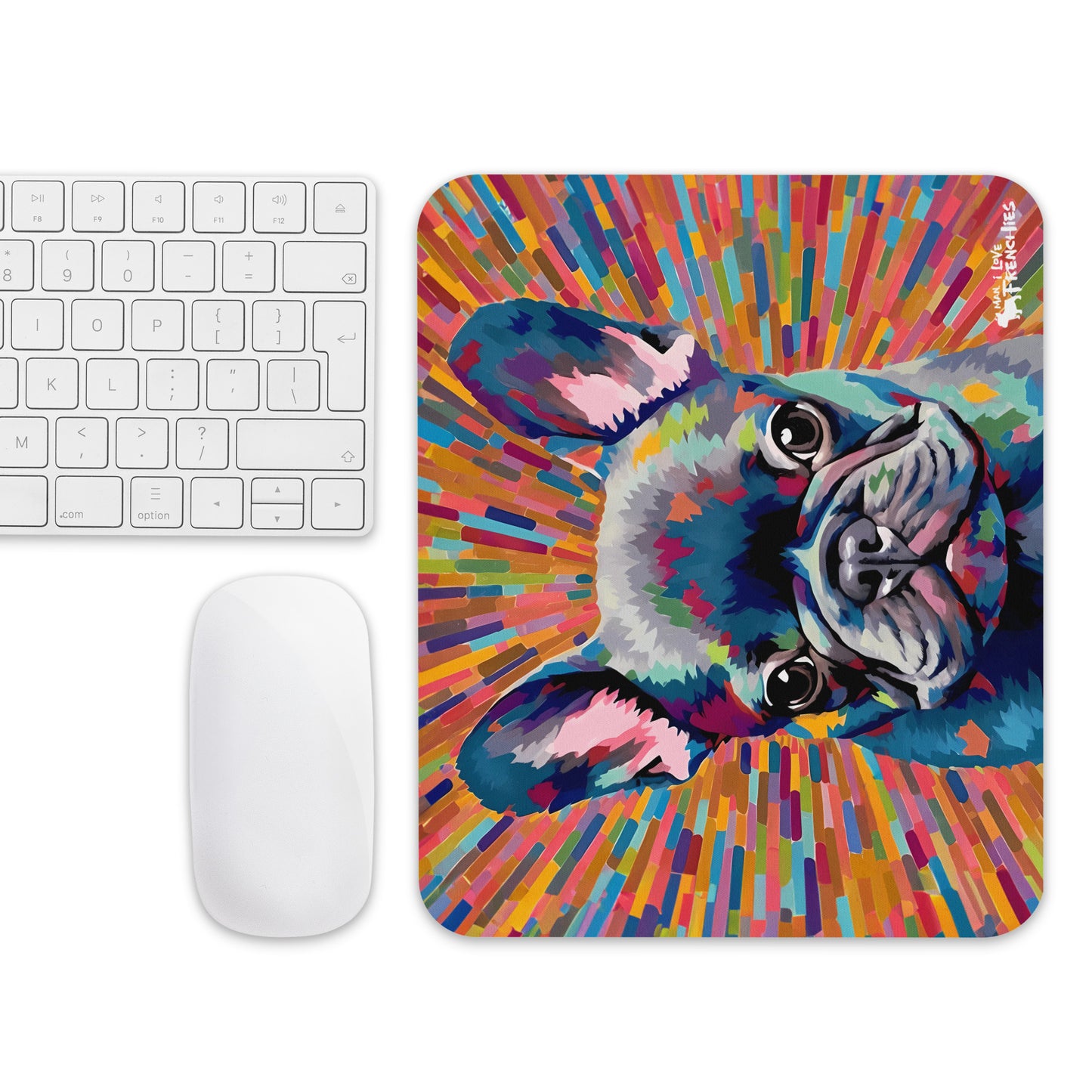 Blue Starburst Mouse Pad