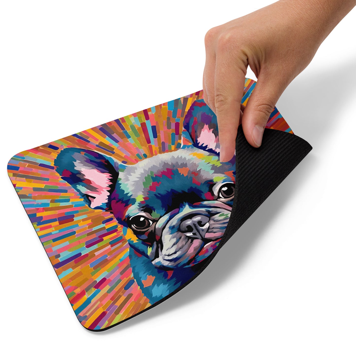 Blue Starburst Mouse Pad