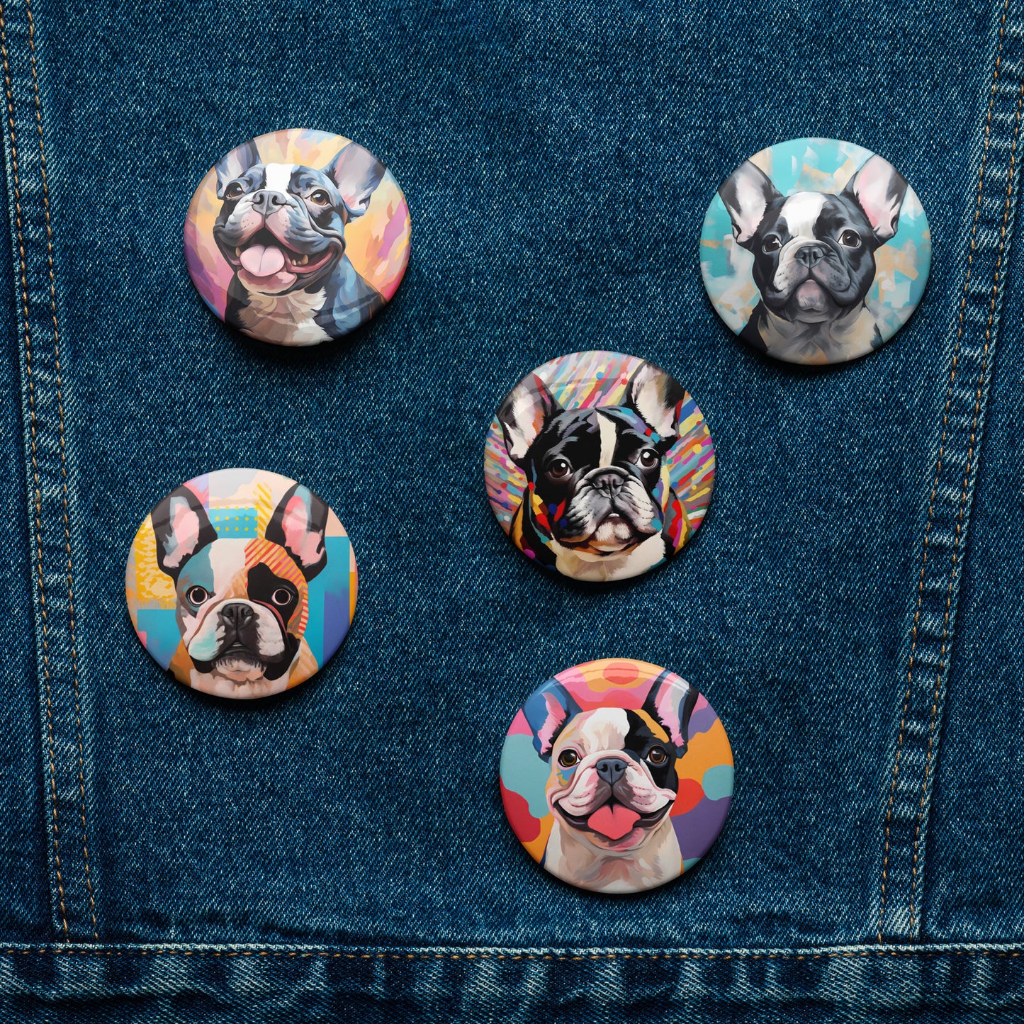 Pied & Beautiful Pin Button Set