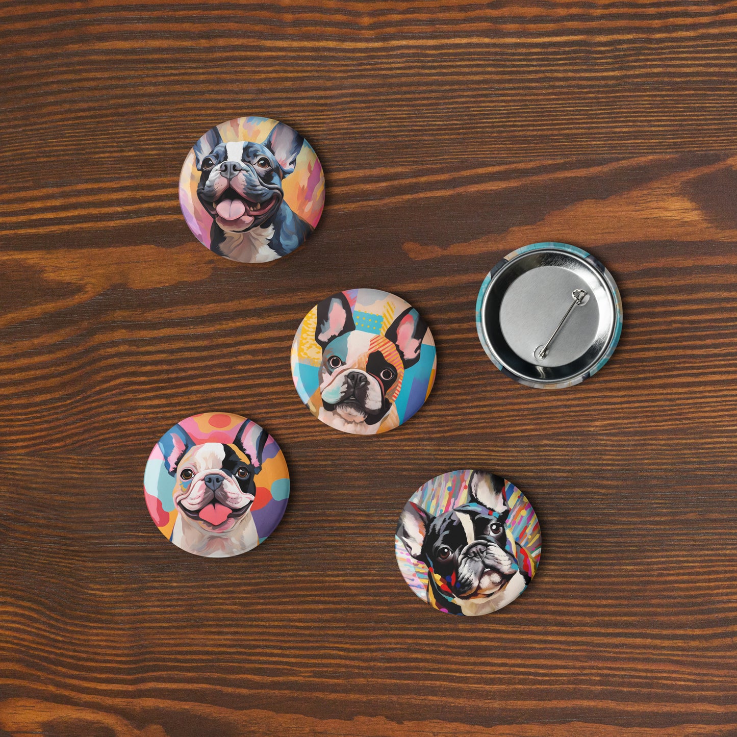 Pied & Beautiful Pin Button Set