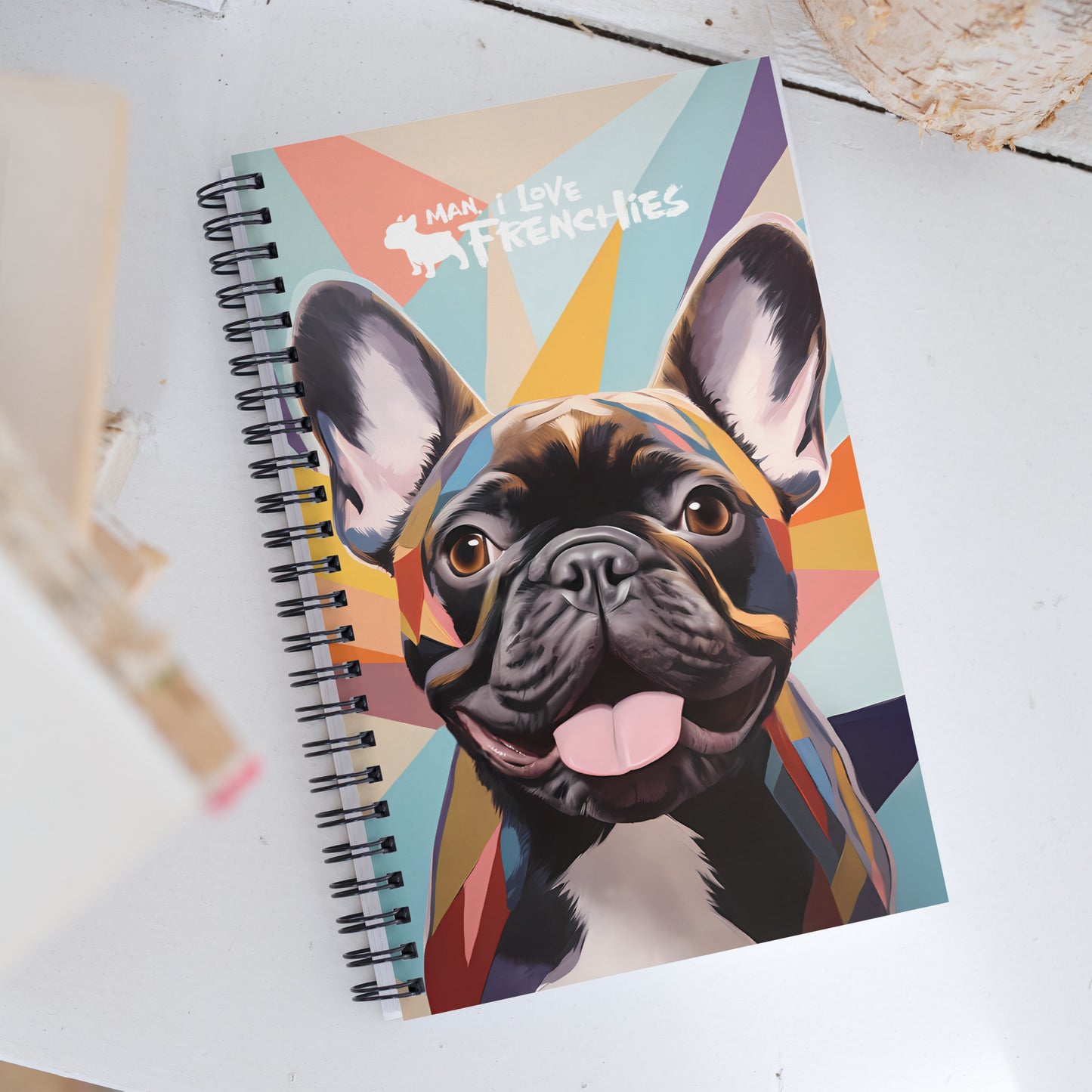 Geometric Brindle Notebook