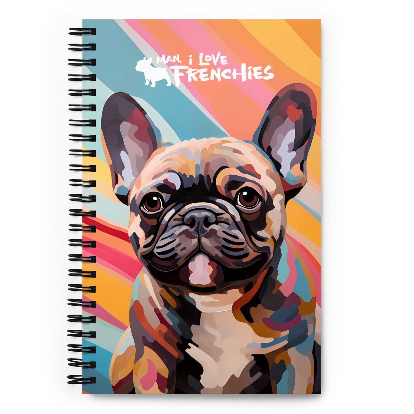 Retro Frenchie Notebook