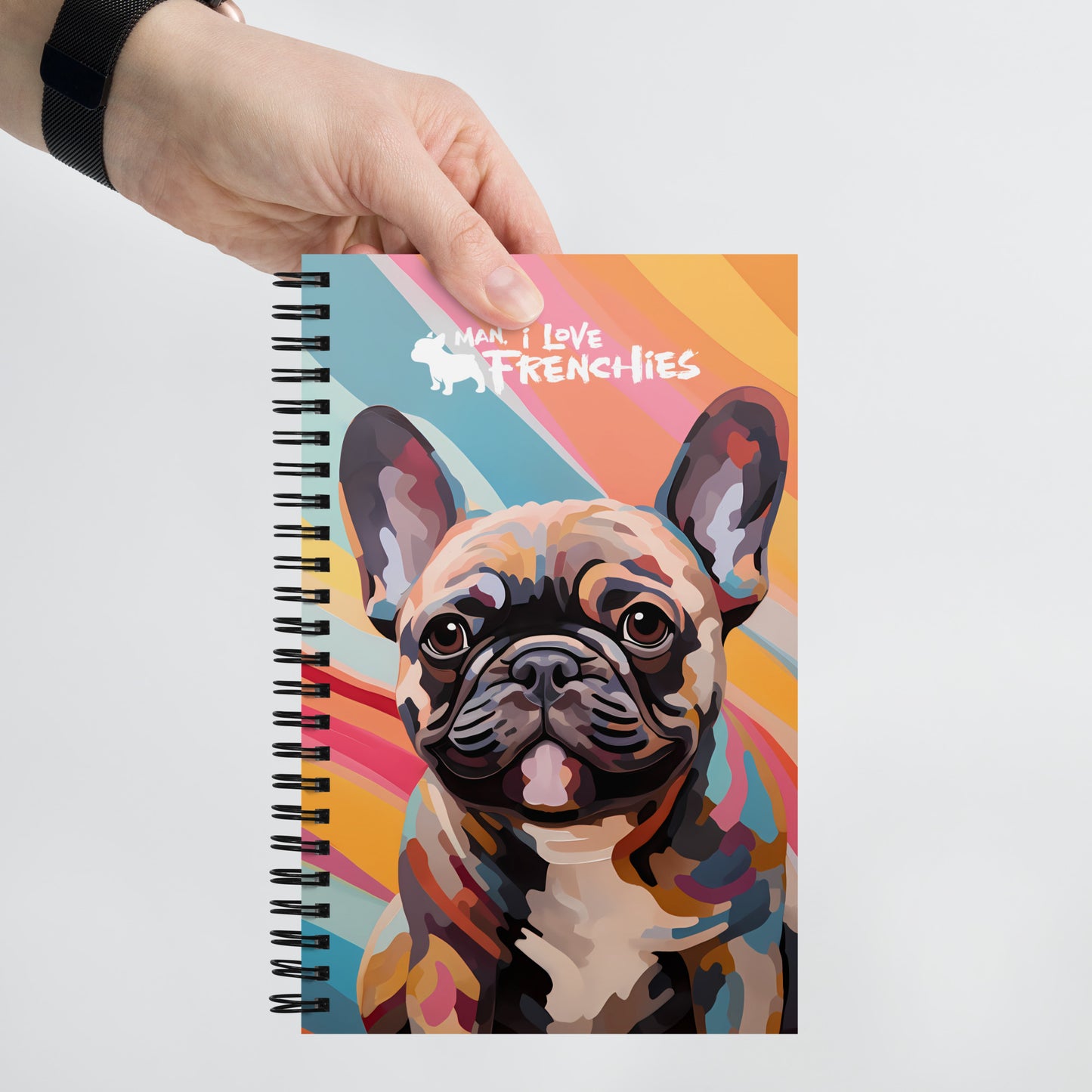 Retro Frenchie Notebook