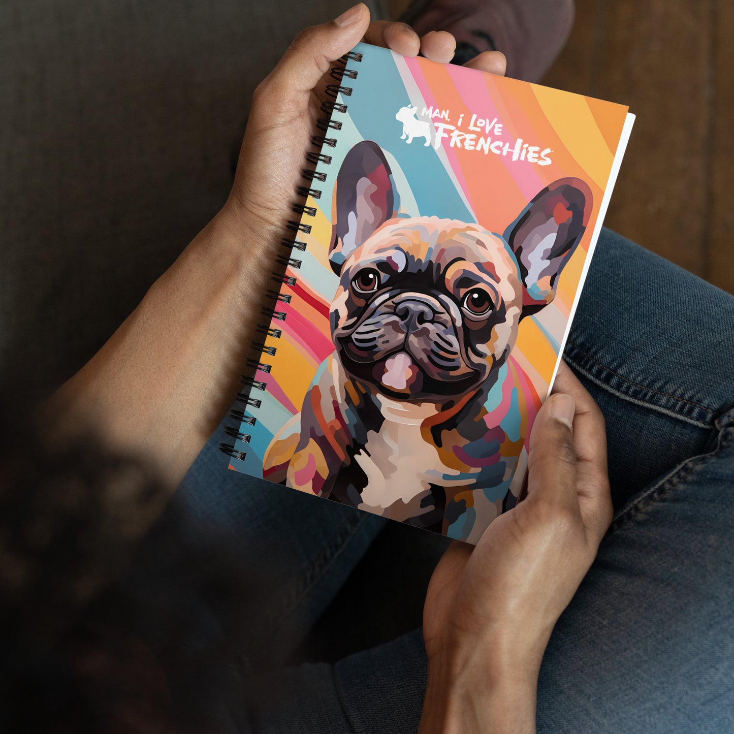 Retro Frenchie Notebook