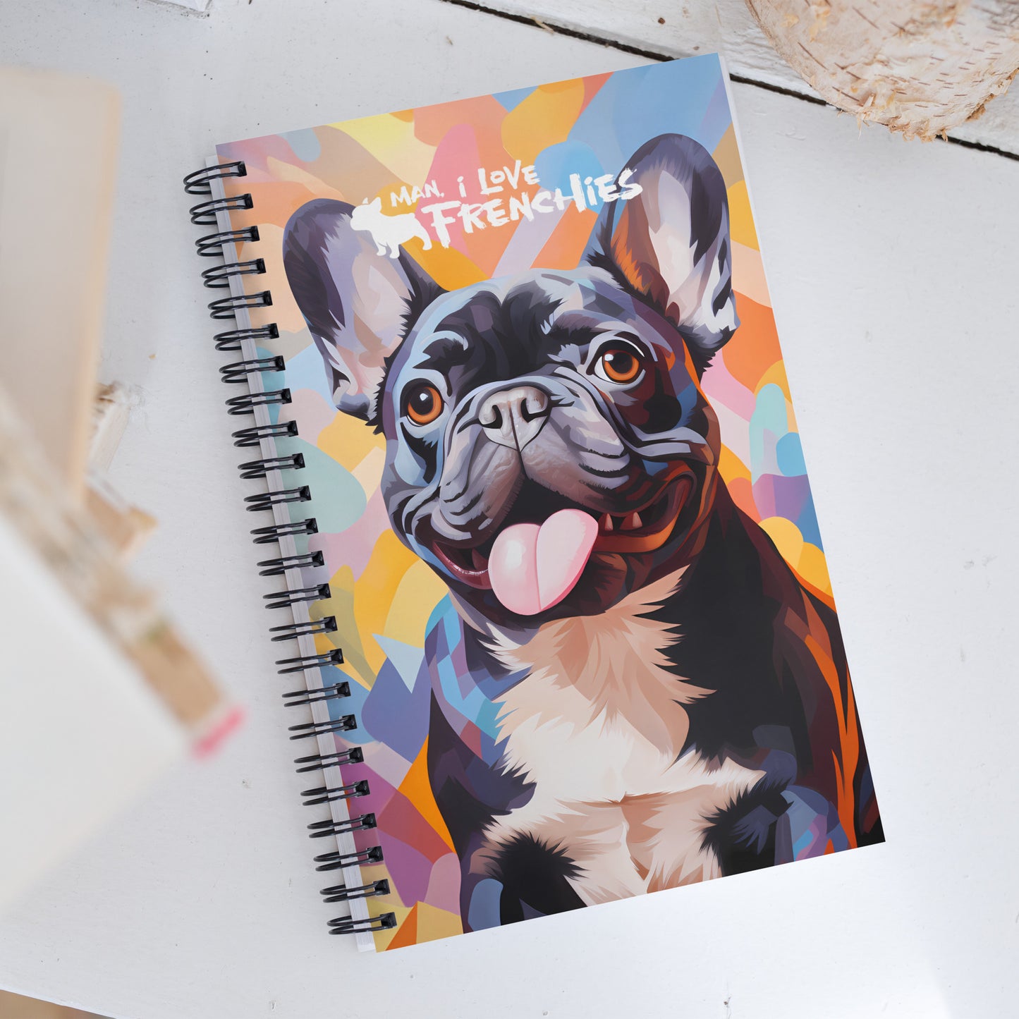 Geometric Brindle Notebook