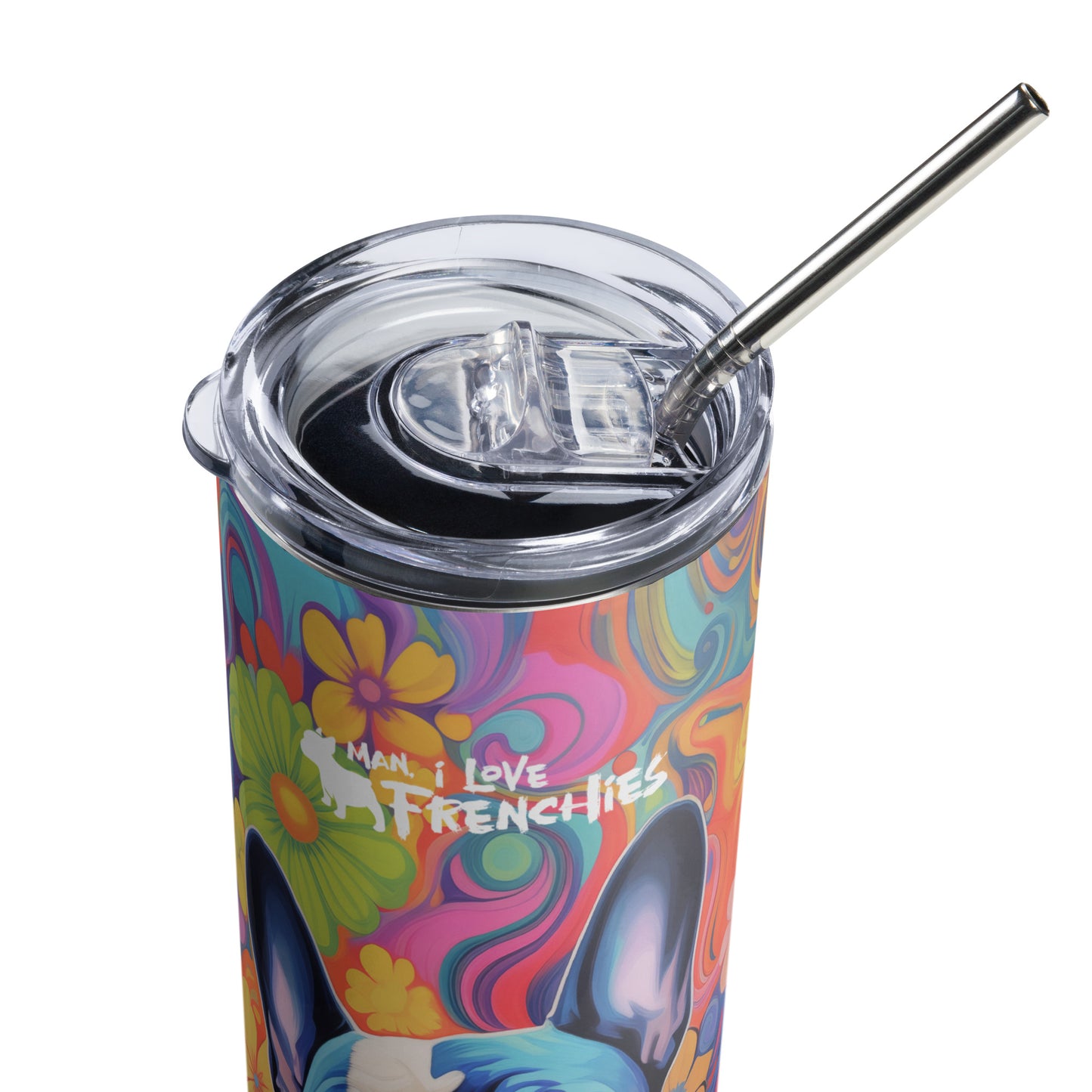 Flowerful Frenchie Tumbler