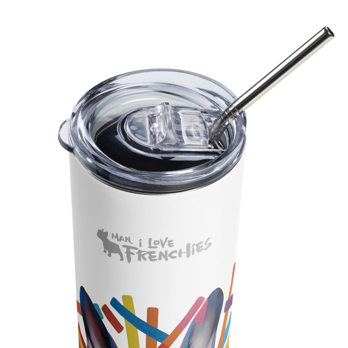 Stripey Frenchie Tumbler