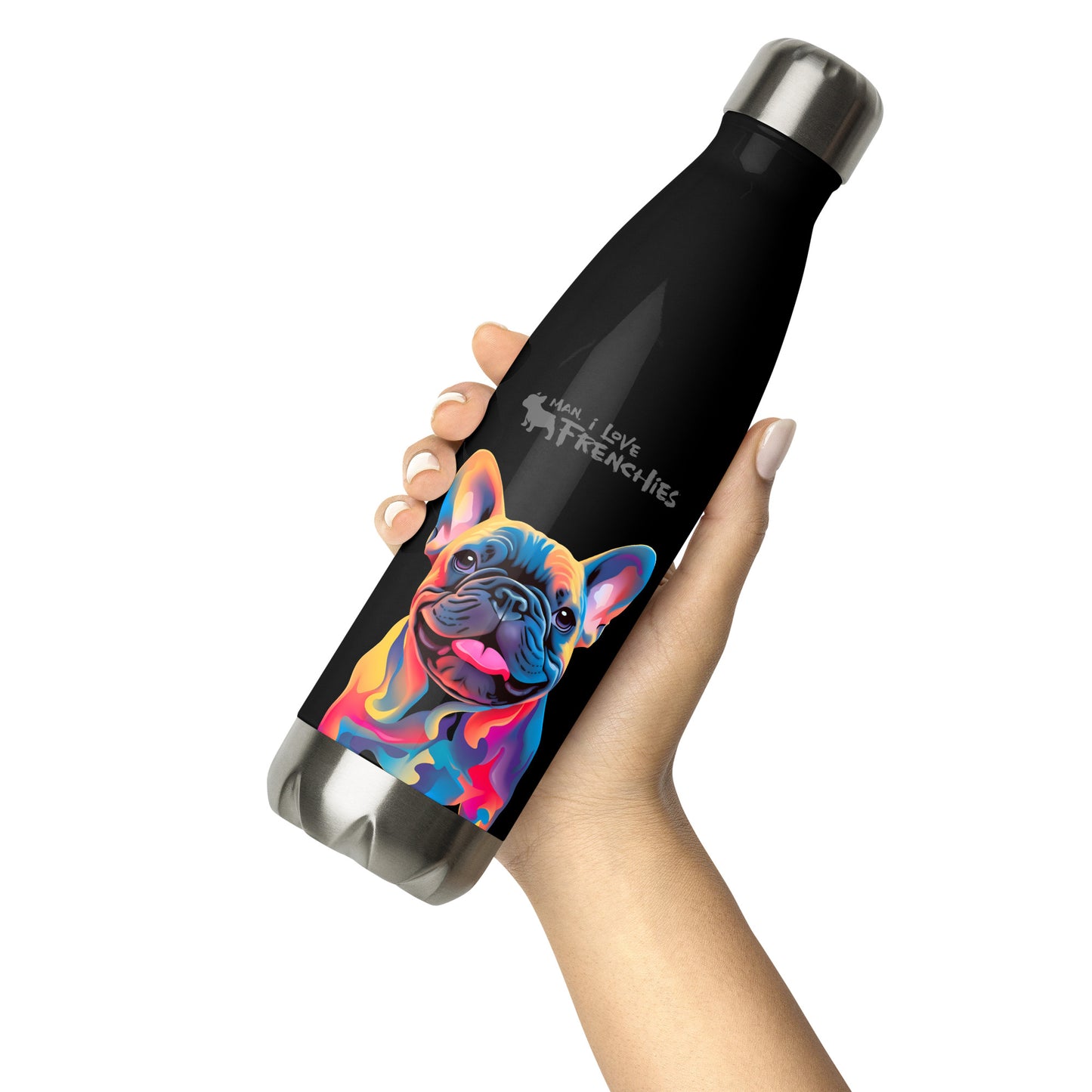 Frenchie 3 Stainless Steel Water Bottle