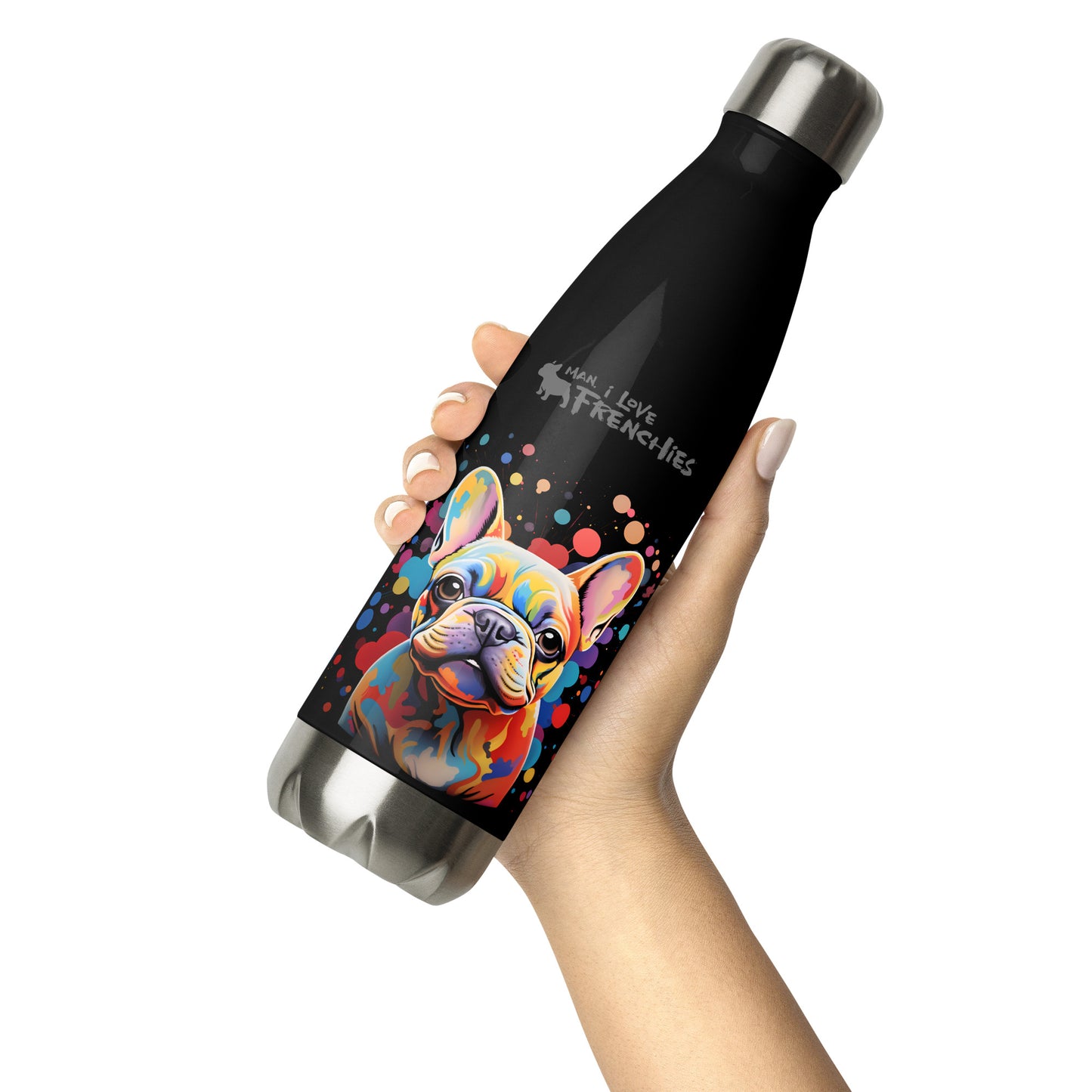Starburst Frenchie - Stainless Steel Water Bottle