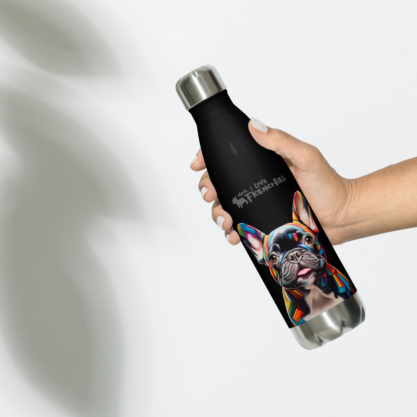 Rainbow Brindle - Stainless Steel Water Bottle