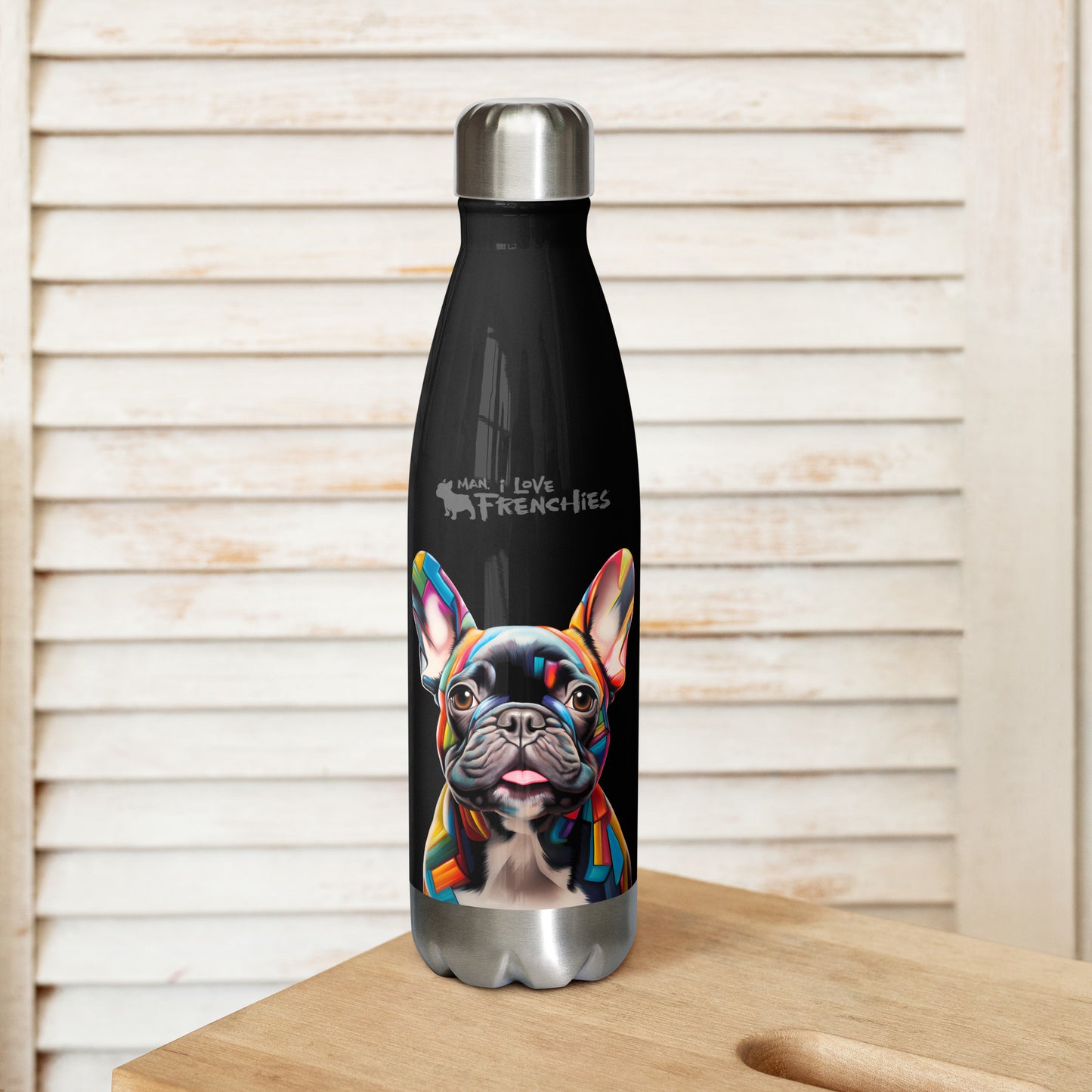 Rainbow Brindle - Stainless Steel Water Bottle