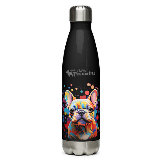 Starburst Frenchie - Stainless Steel Water Bottle