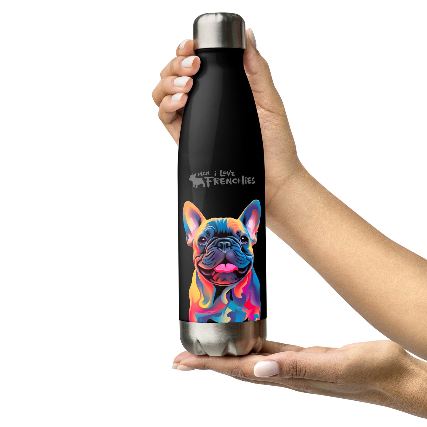 Frenchie 3 Stainless Steel Water Bottle